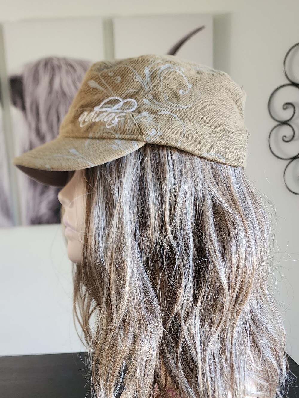 Adidas Y2K Military Cadet Cap with Embroidered Detail